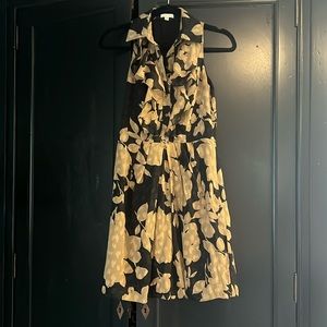 Shoshanna silk ruffle mini dress